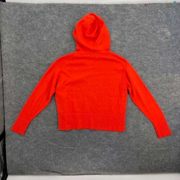 Lululemon Double Knit Sweater Hoodie Autumn Red Medium Large Cashmere - Picture 3 of 5